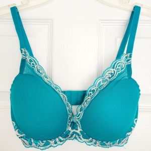 Natori Feathers Bra Blue 32DD